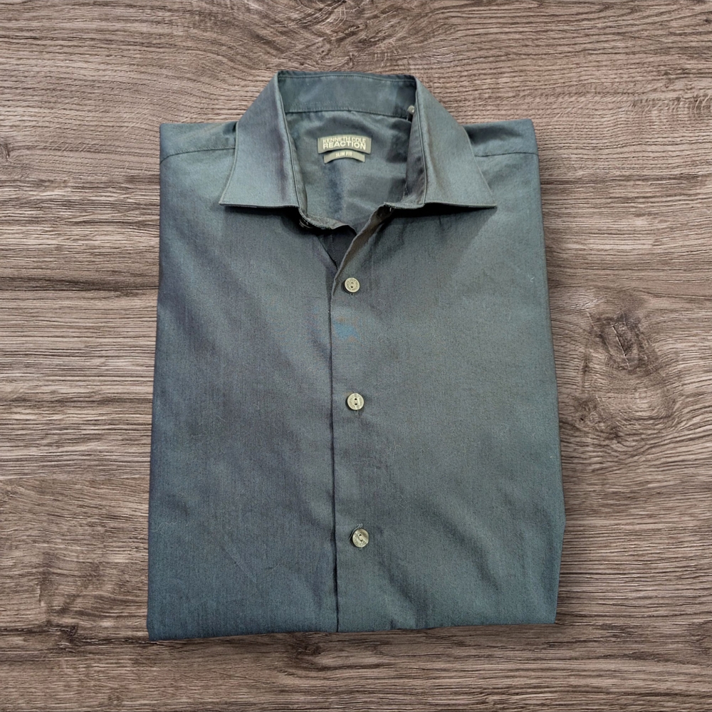 Kenneth Cole Reaction Blue Dress Shirt